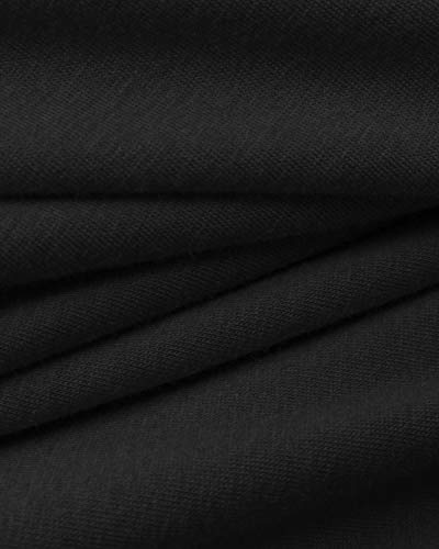 Yoins - Mono de manga larga para mujer, un solo hombro, elegante, monocromático A-negro. S