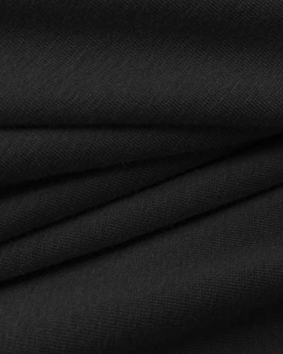 Yoins - Mono de manga larga para mujer, un solo hombro, elegante, monocromático A-negro. S