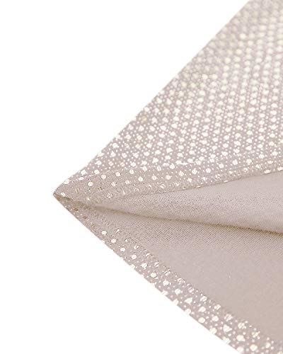 YOINS Vestido de noche sexy para mujer, vestido brillante, minivestido sexy, manga larga, cuello redondo, vestido de cóctel beige M