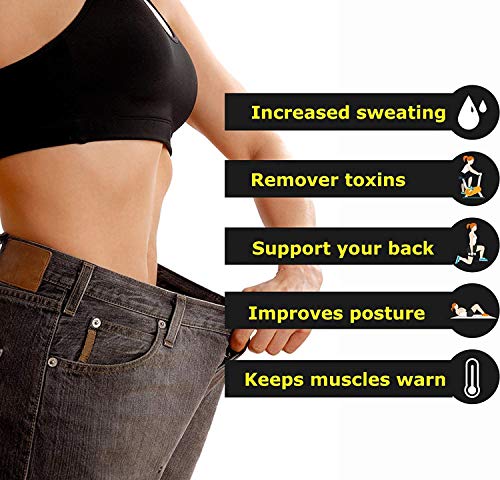 Yokald Faja Reductora Adelgazante Abdominal Mujer Neopreno Camiseta Sudoración Compresión de Sauna Chaleco Cremallera para Deporte Fitness (Azul, L)