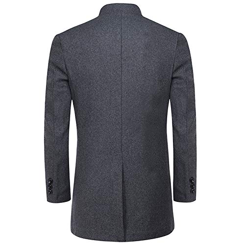 YOUTHUP Abrigos para Hombre Sobretodo de Invierno de Mezcla de Lana Chaquetas Slim Fit Casuales