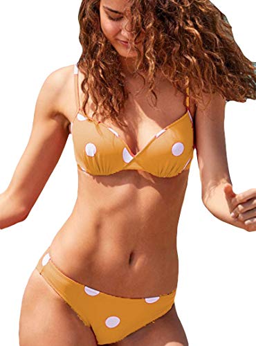 YSABEL MORA - Bikini Copa B aro Mujer Color: Mostaza Talla: 85