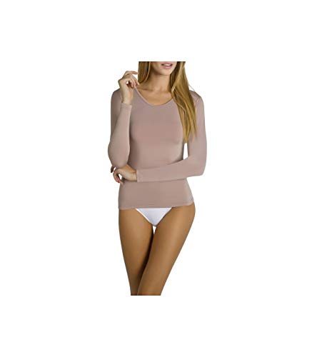 YSABEL MORA - Camiseta Microfibra Mujer Color: Nude Talla: Medium