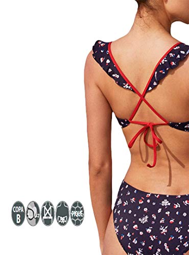 YSABEL MORA - Trikini Copa B Cardiff Mujer Color: Marino Talla: 95