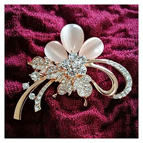 YSJSPOL Broche Broche de la Mujer Nueva FLOCHA Floch Floch JOYERO DE Moda Muchacha DE LA Muchacha BRÚso (Color : White)
