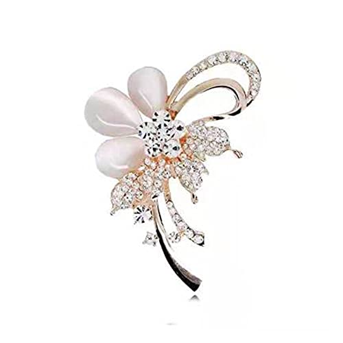 YSJSPOL Broche Broche de la Mujer Nueva FLOCHA Floch Floch JOYERO DE Moda Muchacha DE LA Muchacha BRÚso (Color : White)