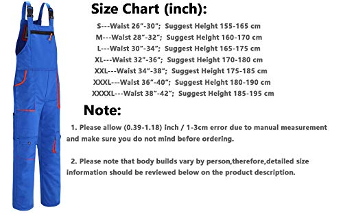 Yukirtiq Hombre Pantalones de Trabajo Polialgodón Resistente Mono de Trabajo