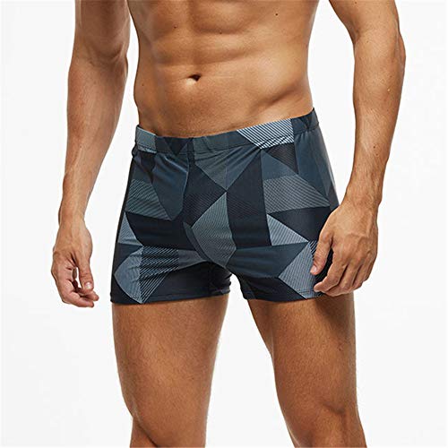 YUNSW Bañador De Hombre Bañador De Playa De Aguas Termales De Ángulo Plano Bañador De Baño De Secado Rápido Estampado De Tallas Grandes Bañador De Baño De Secado Rápido para Adultos