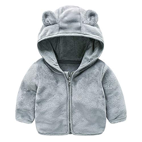 YWLINK NiñOs Unisex Chaquetas De Plumas Ligero con Capucha Sudadera-Animados-Chaqueta-Invierno Mullidita Y Abrigada Calentita Suave CóModo Orejas De Conejo Grueso Chaqueta