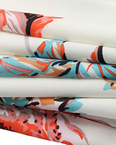 ZANZEA Camisa Mujer Manga 3/4 Sin Hombros Estampado Floral Sexy Camisetas Mujer Baratas Blusas Irregular 03-Blanco XXL