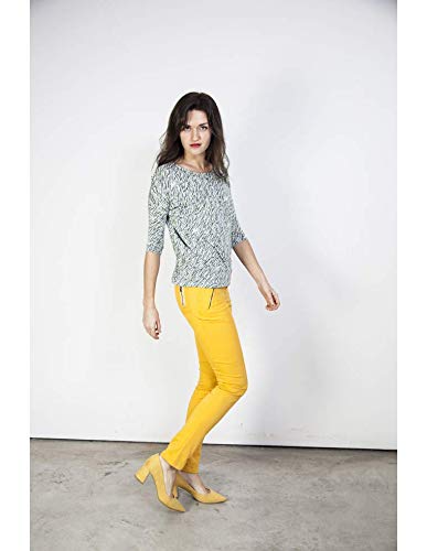 ZERGATIK - Chaqueta COMBINADA Cuello Envolvente 'XANPO' Mujer Color: Gris Talla: XS