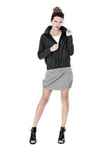 ZERGATIK - Chaqueta Cuello Chimenea 'Stage' Mujer Color: Verde Talla: XS