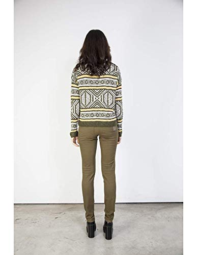 ZERGATIK - Chaqueta Estampada Cuello Envolvente 'XANPO2' Mujer Color: Azul Talla: L