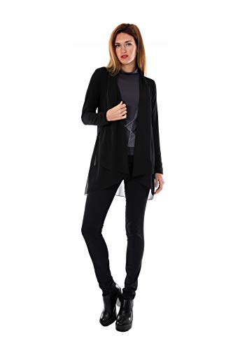 ZERGATIK - Chaquetas TUNTO Mujer Color: Negro Talla: Talla única