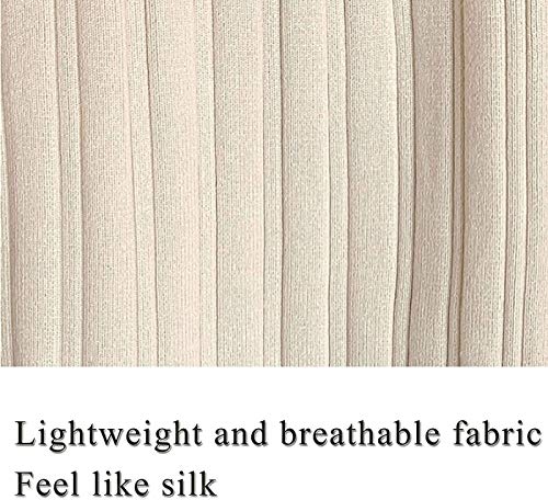 ZHANG Moda para Madres Embarazadas Que Salen en Posparto Vestido de Suéter de Punto de Longitud Media Suelto Tallas Grandes,Beige-3XL