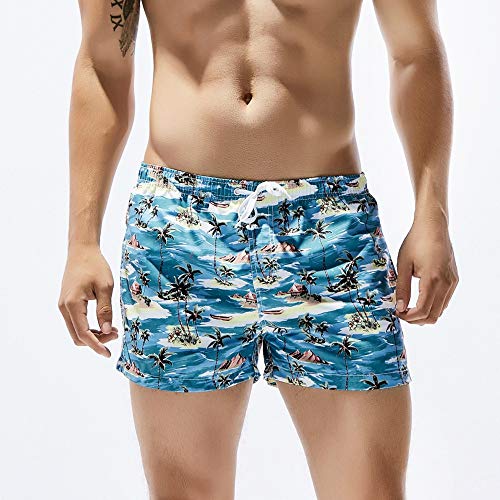 ZODOF Bañador de Natación Boxer para Hombre, Hombre Bañador Traje de Baño Pantalones Cortos Playa Piscina, Hombre Verano Pantalones Cortos Moda Cintura Elástica Secado Rápido Bañadores