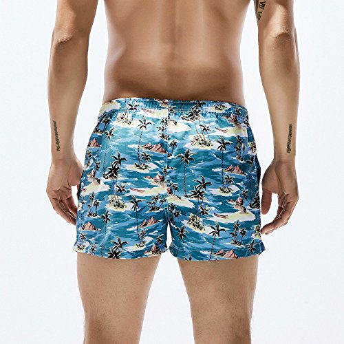 ZODOF Bañador de Natación Boxer para Hombre, Hombre Bañador Traje de Baño Pantalones Cortos Playa Piscina, Hombre Verano Pantalones Cortos Moda Cintura Elástica Secado Rápido Bañadores