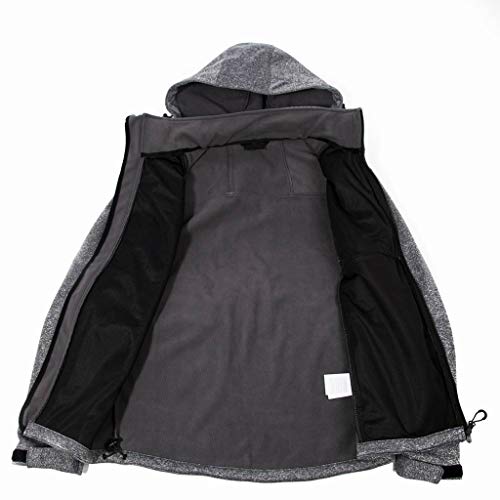 ZODOF Chaqueta de Hombre Trekking Cortavientos Abrigo Casual Impermeable Chaqueta de Invierno Hombre esquí Chaqueta Trekking Hombre Windbreaker para alpinista Senderismo al Aire Libre