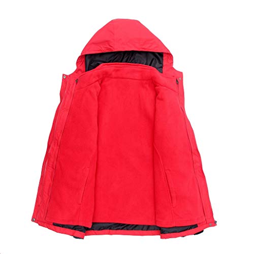 ZODOF Chaqueta de Hombre Trekking Cortavientos Abrigo Casual Impermeable Chaqueta de Invierno Hombre esquí Chaqueta Trekking Hombre Windbreaker para alpinista Senderismo al Aire Libre
