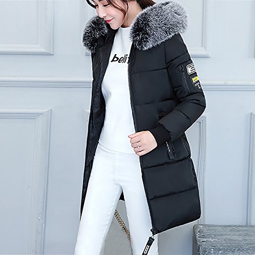 ZODOF eider chaqueta mujer Con Capucha Abrigo Plumas Largo Ultralight Plumon Chaqueta Plumifero Ligero Abrigos Largos Señora Chaquetas Invierno Cazadoras Chaquetones