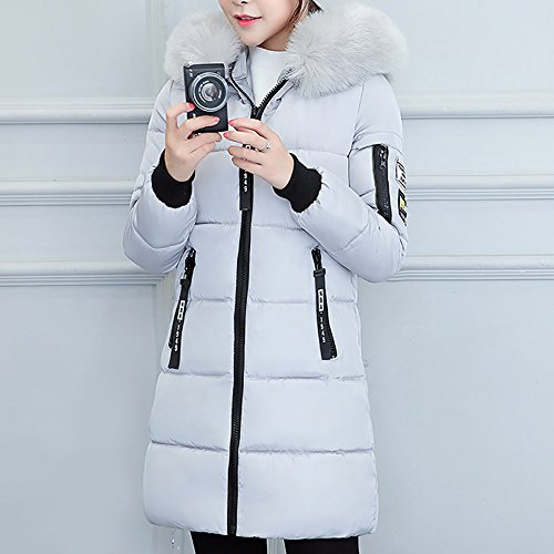 ZODOF eider chaqueta mujer Con Capucha Abrigo Plumas Largo Ultralight Plumon Chaqueta Plumifero Ligero Abrigos Largos Señora Chaquetas Invierno Cazadoras Chaquetones