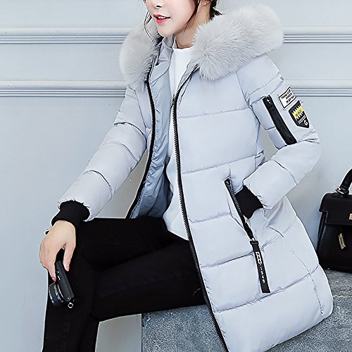 ZODOF eider chaqueta mujer Con Capucha Abrigo Plumas Largo Ultralight Plumon Chaqueta Plumifero Ligero Abrigos Largos Señora Chaquetas Invierno Cazadoras Chaquetones