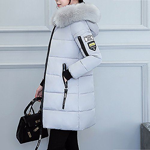 ZODOF eider chaqueta mujer Con Capucha Abrigo Plumas Largo Ultralight Plumon Chaqueta Plumifero Ligero Abrigos Largos Señora Chaquetas Invierno Cazadoras Chaquetones