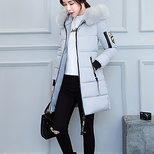 ZODOF eider chaqueta mujer Con Capucha Abrigo Plumas Largo Ultralight Plumon Chaqueta Plumifero Ligero Abrigos Largos Señora Chaquetas Invierno Cazadoras Chaquetones