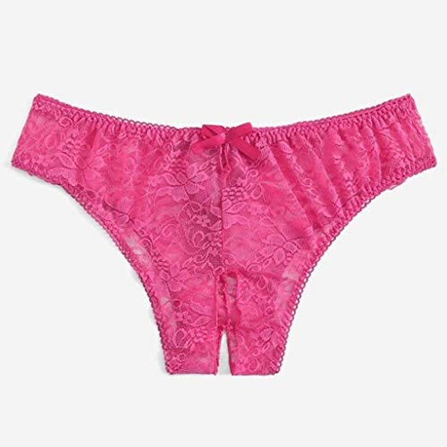 ZODOF Lencería Atractivo T-Back Tanga de Floral Lace de Mujeres,Lencería Mujer Sexy Bragas Encaje Abierto Entrepierna Tentación Tanga Lenceria Mujer Sexy eróticas Abierta