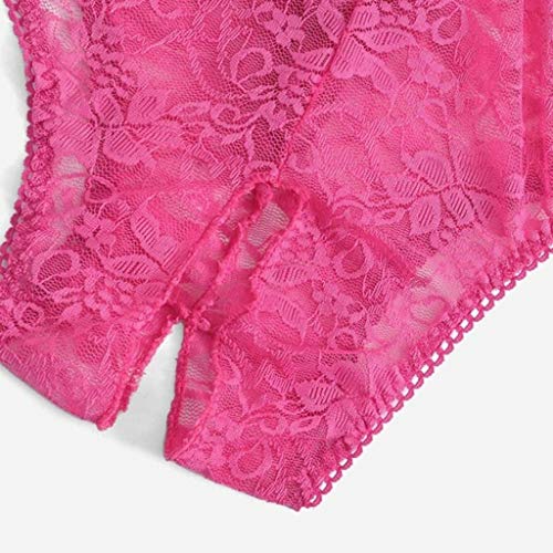 ZODOF Lencería Atractivo T-Back Tanga de Floral Lace de Mujeres,Lencería Mujer Sexy Bragas Encaje Abierto Entrepierna Tentación Tanga Lenceria Mujer Sexy eróticas Abierta