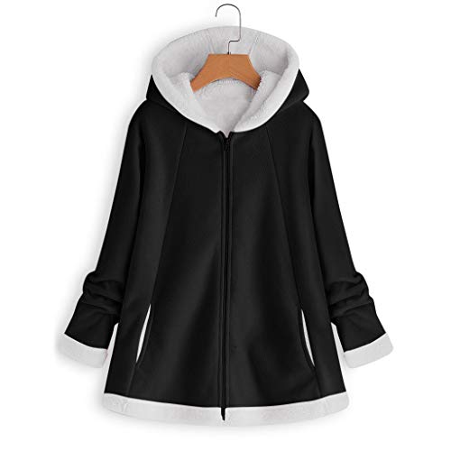 ZODOF Sudadera con Capucha para Mujer Abrigo De Invierno Mujer Abrigos Rebajas Talla Grande Chaqueta Manga Larga Cremallera Señoras Hoodie Pullover Tops Blusa