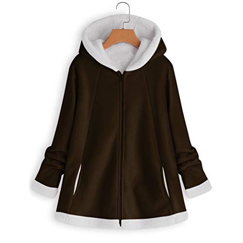 ZODOF Sudadera con Capucha para Mujer Abrigo De Invierno Mujer Abrigos Rebajas Talla Grande Chaqueta Manga Larga Cremallera Señoras Hoodie Pullover Tops Blusa