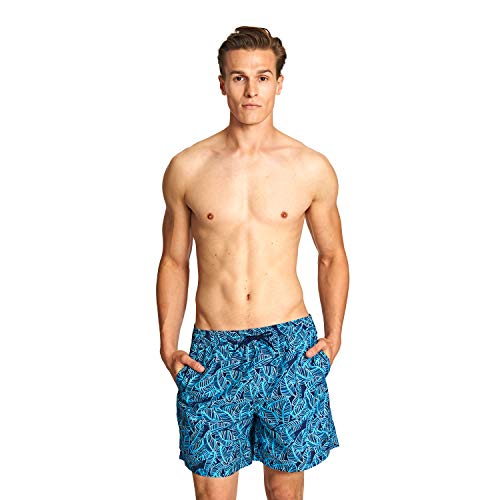 Zoggs Coral Floral - Bañador para Hombre (40,6 cm), Hombre, 4034192M, Navy/Multi, UK M/Waist 34"
