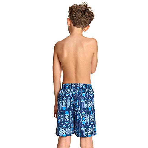 Zoggs Giant Surf 15" Swim Trunks Bañador, Niños, Azul/Multi, Small (8-9 Years) 24"