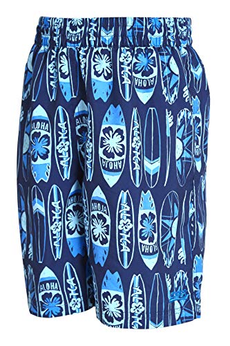 Zoggs Giant Surf 15" Swim Trunks Bañador, Niños, Azul/Multi, Small (8-9 Years) 24"
