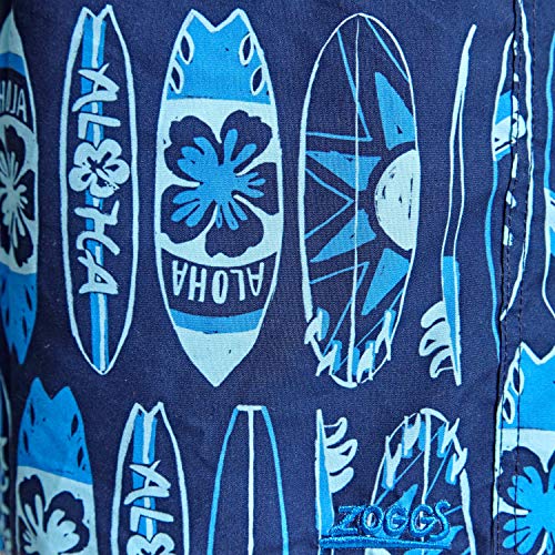 Zoggs Giant Surf 15" Swim Trunks Bañador, Niños, Azul/Multi, Small (8-9 Years) 24"