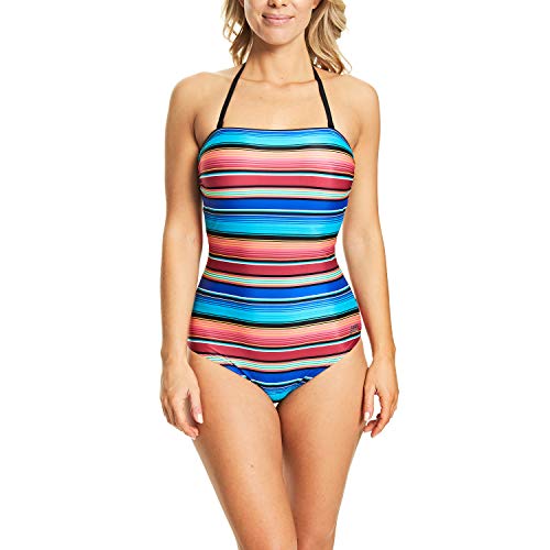 Zoggs Mexicali Strapless Traje de Baño, Mujer, Multicolor, 42