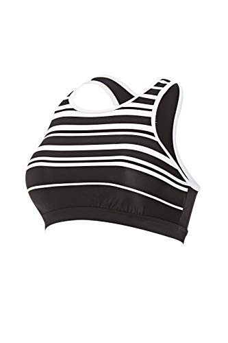 Zoggs Monochrome Crop Bikini, Mujer, Negro/Blanco, 42