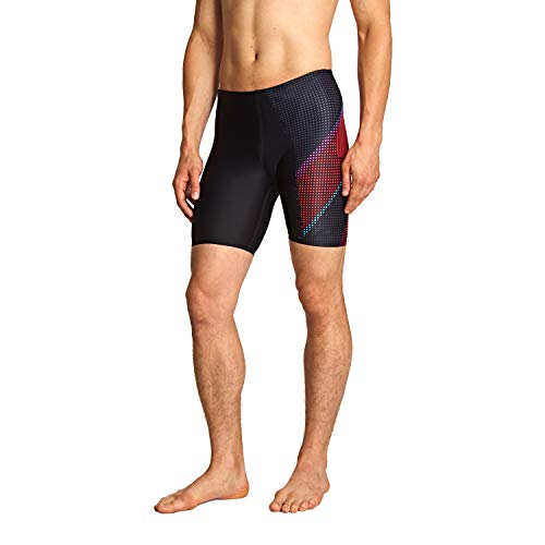 Zoggs Windsor Mid Jammer Bañador, Hombre, Black/Multi, UK L/Waist 36"
