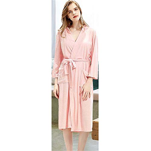 ZSDGY Bata de baño de Pareja Delgada/Toalla de baño para Mujer/Pijamas de Hombre/Ampliado para Aumentar el Albornoz H-M