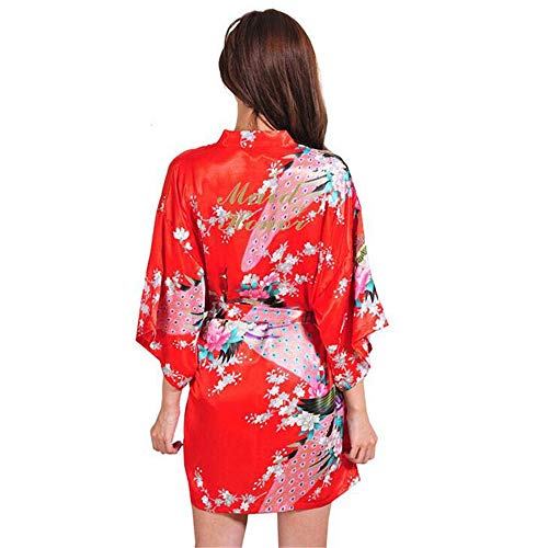 ZSDGY Ropa de Mujer/Pijamas de Ocio/Chaquetas Cortas Estampadas/Batas de Frenos H-M