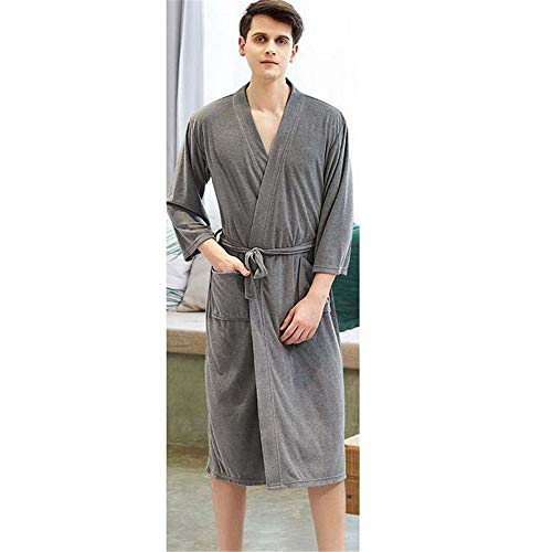 ZSDGY Túnica Delgada/Pareja Salón de Belleza Albornoz de Mujeres/Pijamas de Hombres/Ampliado para Aumentar la Bata de baño H-M