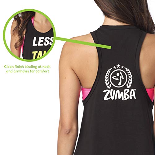 Zumba Negro Gimnasio Camisetas Tirantes Mujer Suelta Fitness Entrenamiento Deportivo Top, Bold Black 17, Small