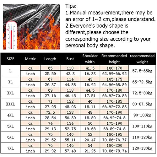 ZYQDRZ Abrigo con Capucha CáLido para El Cuerpo Recargable, Chaleco Ligero con CalefaccióN, ConduccióN Y Caza En Motocicleta Al Aire Libre,Negro,6XL