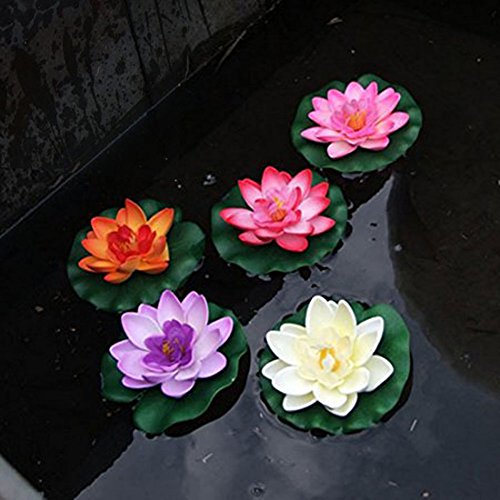 10 piezas de Romantic flotantes Flor, a Prueba de Agua Flor de Loto para los Amantes y los Niños, se Aplica a San Valentín día de la Boda Acuarios Decoración