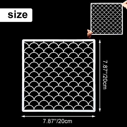 12 Plantillas de Estampado Animal Plantillas de Pintura de Arte Plantillas de Diseño de Bricolaje para Colección de Recortes Dibujo Calco Mueble Piso Pared (7,87 x 7,87 Pulgadas)