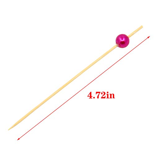 200 Palitos Cócteles Mezclador Cóctel Bambú Frutas para Barbacoa Fiesta, San valentín Boda Fiesta Coctelería Pinchos Boda Fiesta