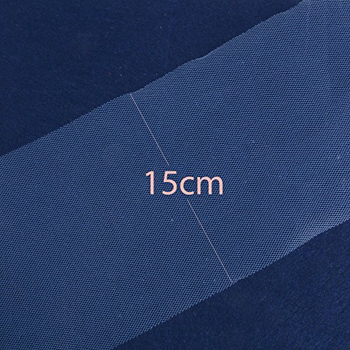 91m*15cm Rollos de Tul Carrete de Tulle Azul Decoración Boda Fiesta Cumpleaños Bricolaje 100 Yardas (Azul)