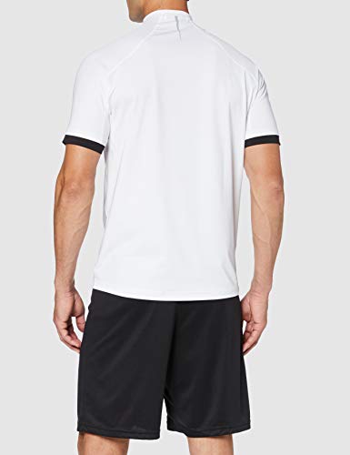 Activewear Camiseta Ciclismo de Manga Corta Hombre, Blanco (White/Black), Medium