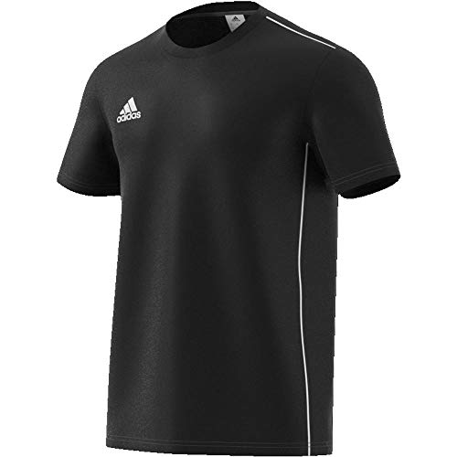 adidas CORE18 tee T-Shirt, Hombre, Black/White, XL